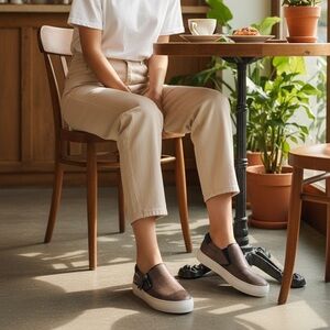 Not Rated Bronze Slip-On Loafers